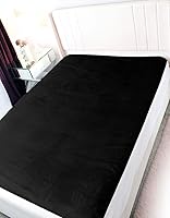 Vista 2 de Almohadilla de cama de intimidad 100% impermeable y a prueba de manchas, masaje para parejas, ultrasuave, silenciosa, protector de sábanas de felpa