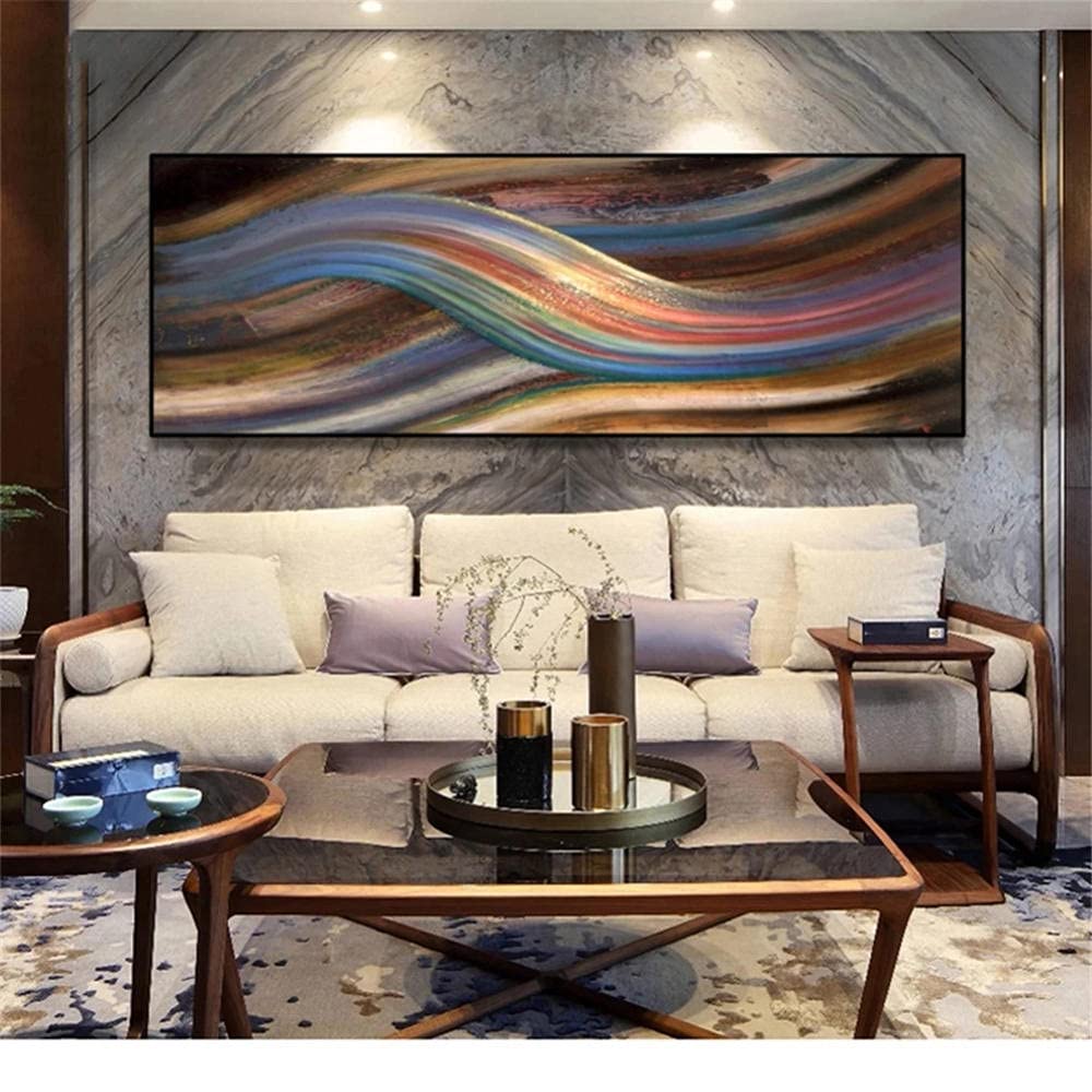 Adultos 5D DIY Kit De Pintura De Diamante Con Taladro Completo, Líneas abstractas 60x120cm square drill Diamante Arte Bordado De Punto De Cruz Arte Manualidades Para Decoración De La Pared Del Hogar