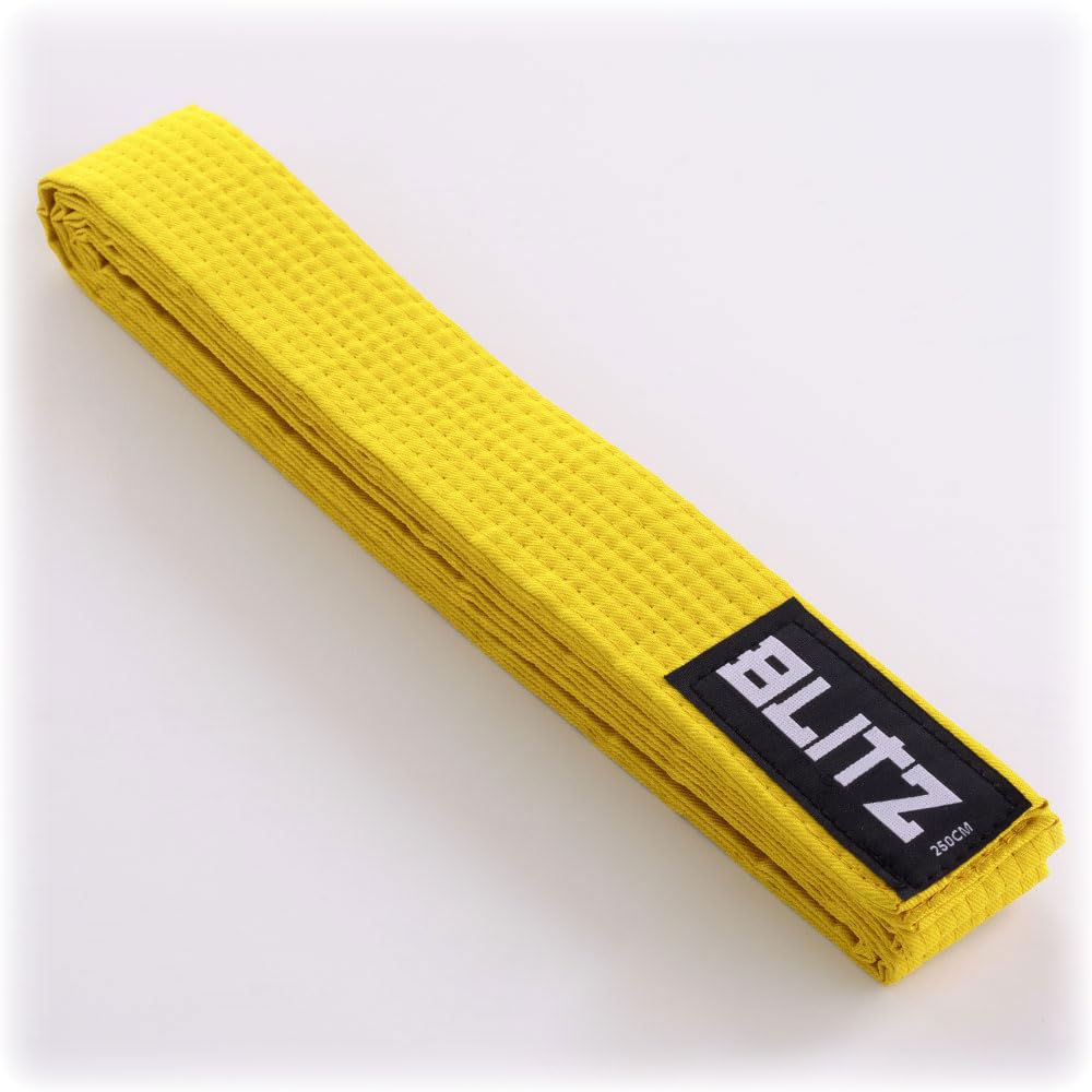 Blitz Plain Coloured Belt - Yellow - 280cm