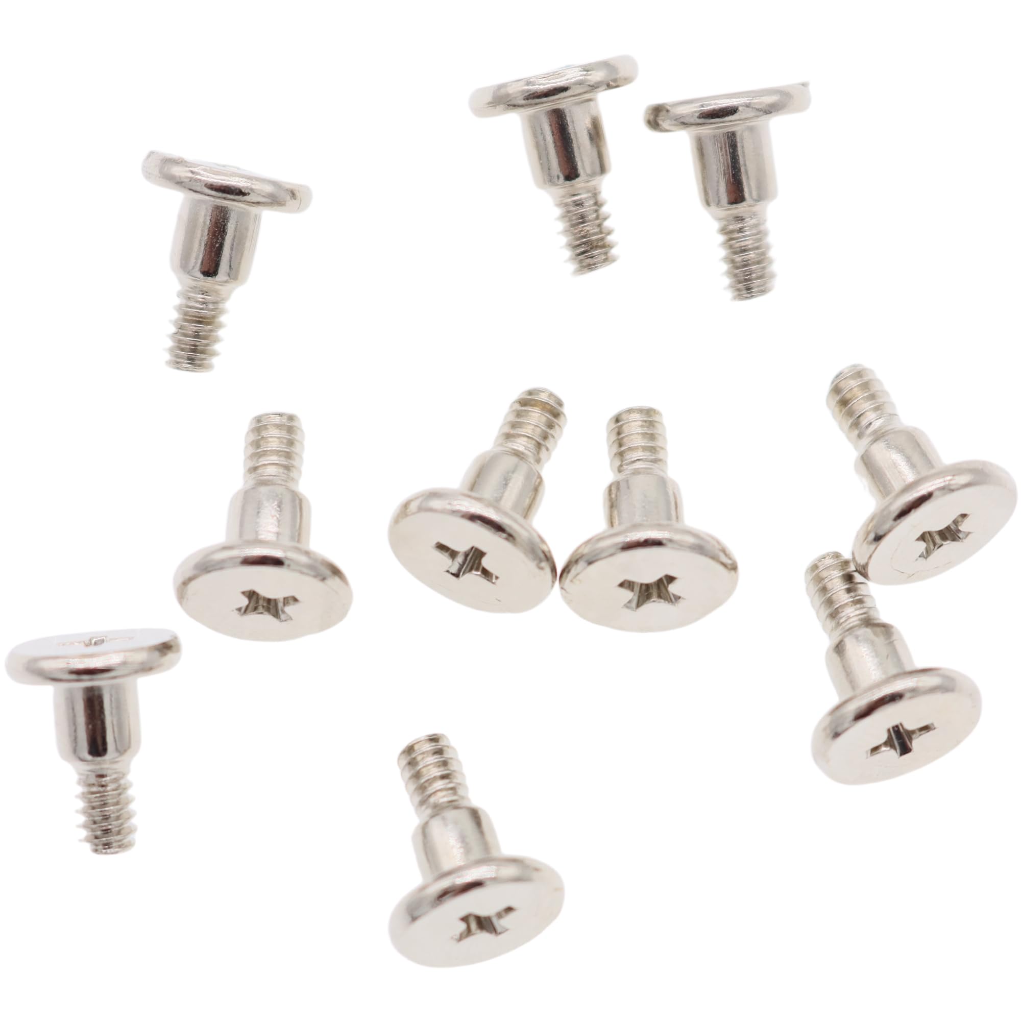 Deal4GO 10-Pack Phillips Flat-Head 6#32 * 3/8 3.5-inch Hard Drive Screws Shock Absorption Computer PC Case HDD Screws (Silver)