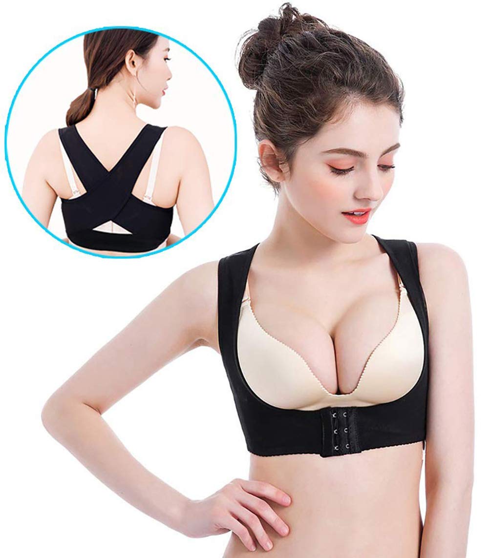AlexoBack Support Vest Top Bra Posture Corrector For Women Push Up Chest  Breast Hunchback Relief Humpback Correction Belt Band Brace Up Back Shoulder