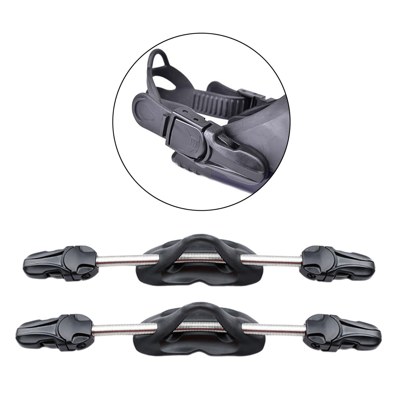 2 Stück Flossenfeder Fersenriemen, Schwimmzubehör, Ersatzriemen, Tauchflossenriemen für Outdoor Wassersport