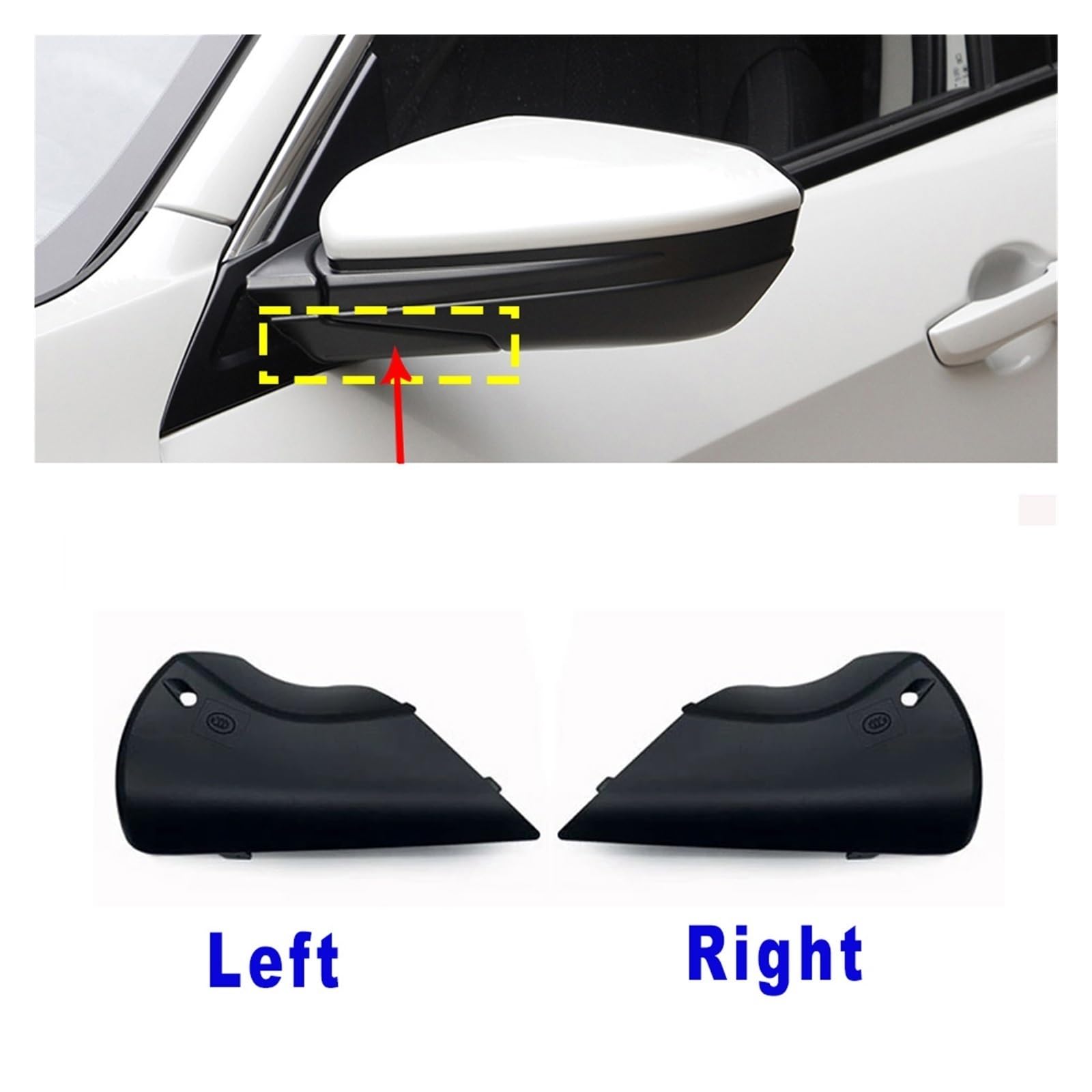 Specchietto retrovisore dell'automobile Per HONDA Per CIVIC FC1 FC7 2016-2022 Specchietto retrovisore per auto laterale per porta Alloggiamento(1Pair Left Right)