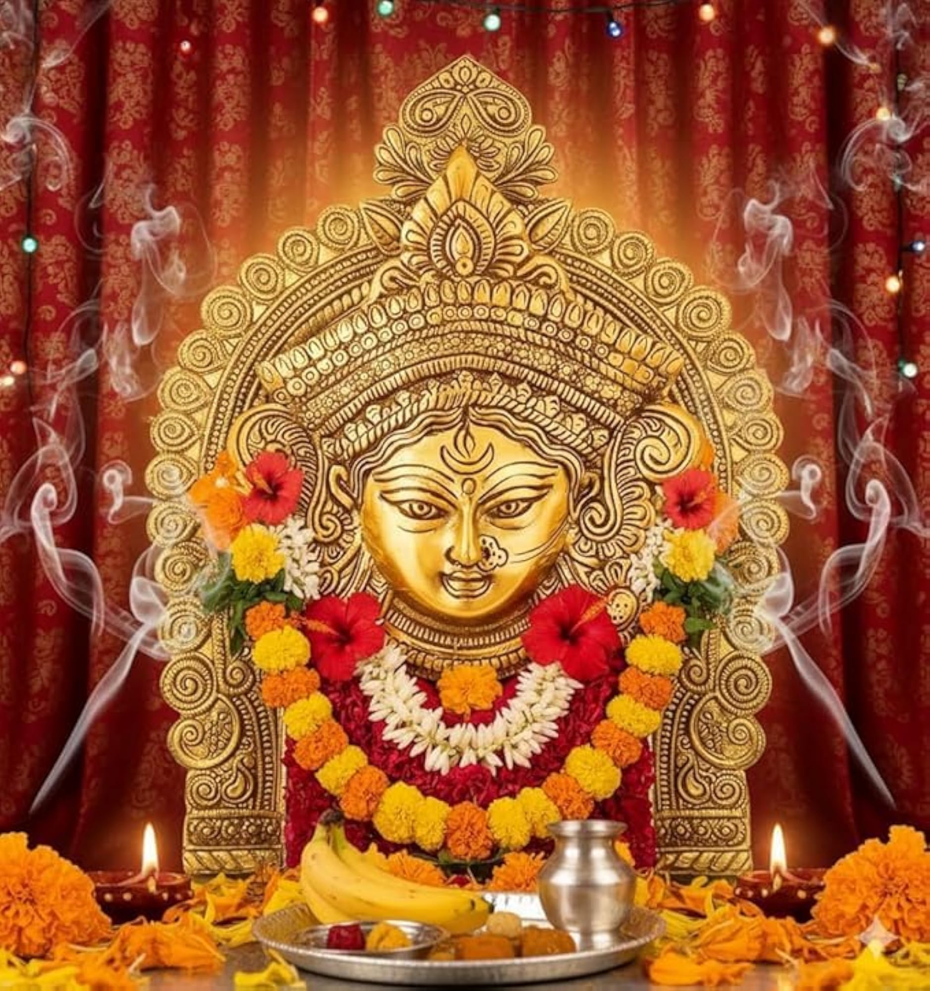 Eminent Shri Durga MATA Face Wall Hanging