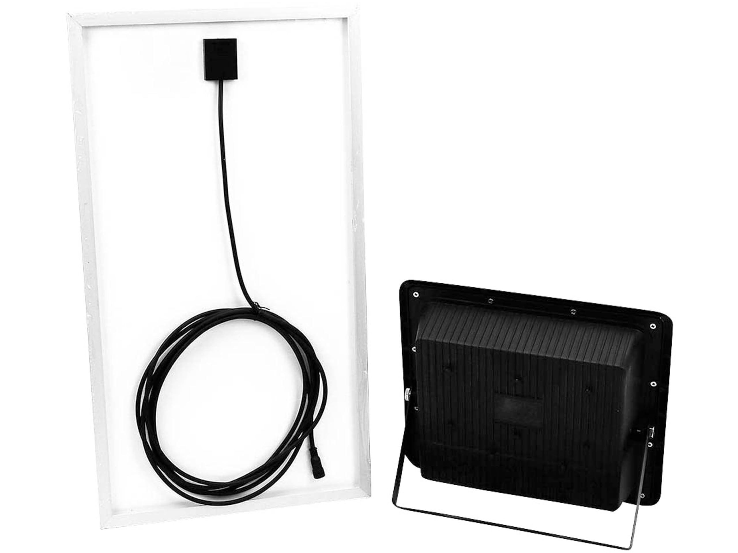 Faro LED 200W con Pannello Solare e Telecomando 6000K