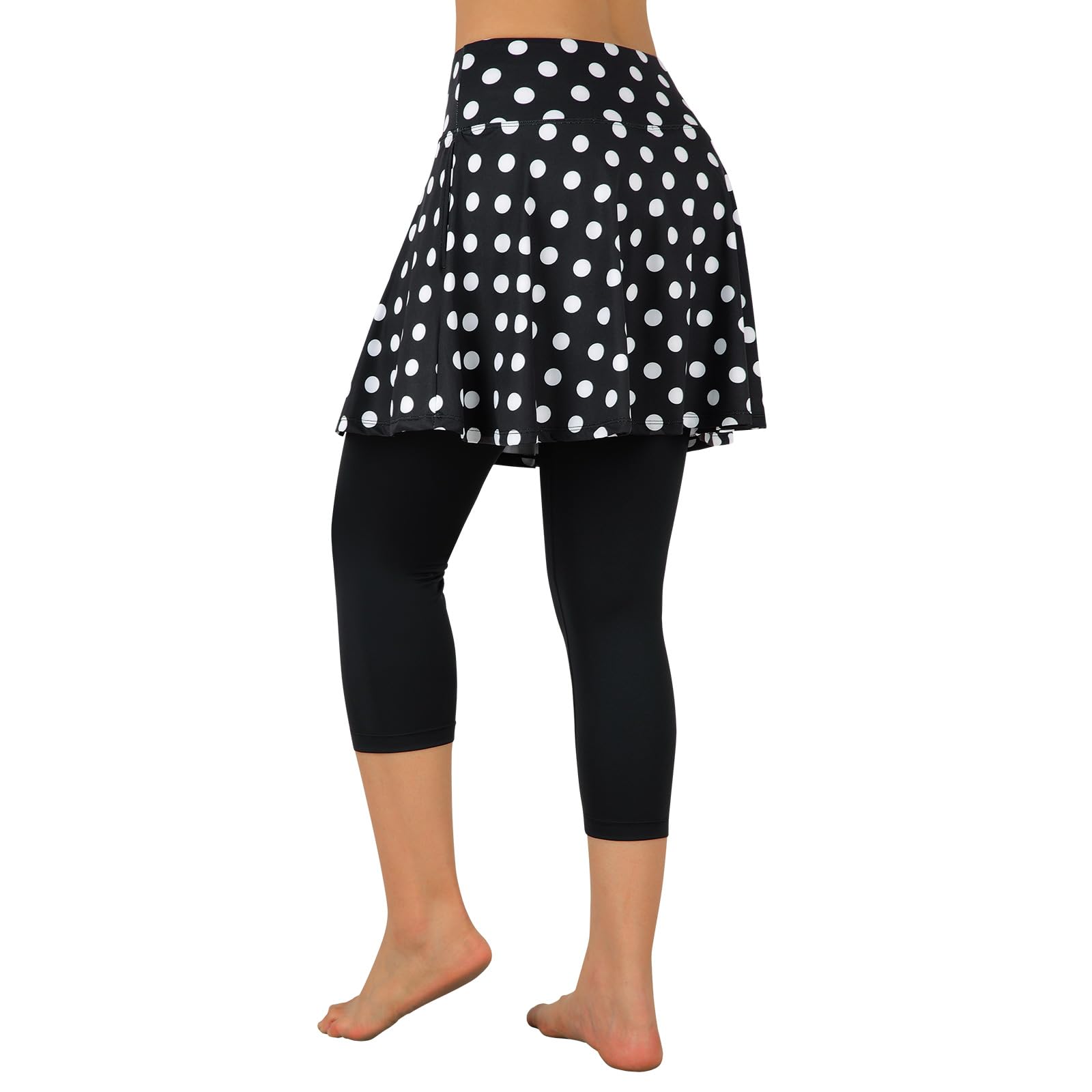 ANIVIVO Skirted Legging for Women, Yoga Legging with Skirts &Women Tennis Leggings Clothes Pockets