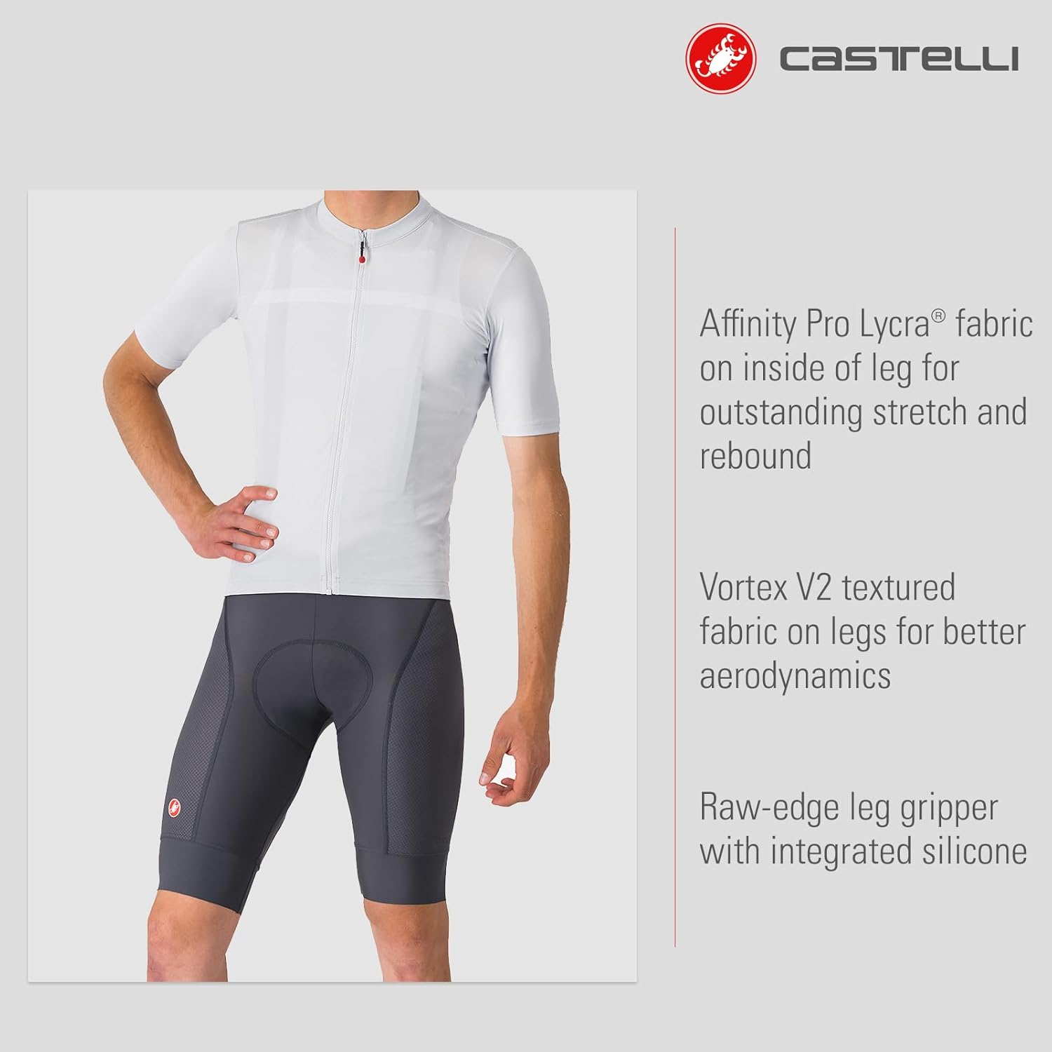 CASTELLI Men’s Competizione 2 Bibshort, All-Condition Seat Pad for Road Cycling, Gravel Biking & Top-Level Racing - Image 2