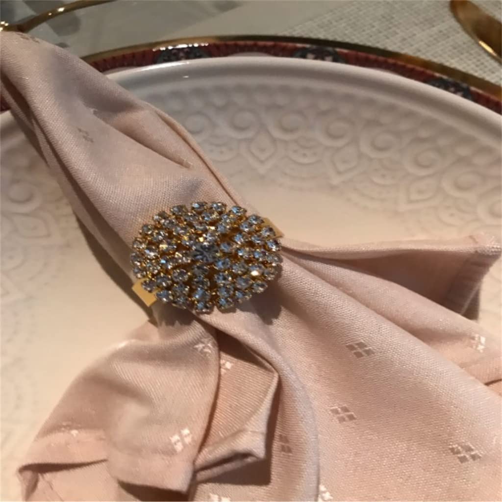 Anillos de Hebilla de servilleta de decoración de aleación de Zinc para West Dinner Table Home Kitchen Wedding Party (Muestra la Imagen Plateada)