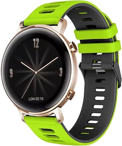 Miniatura 3 de 20mm 22mm Soft Silicone Sport Straps For Huawei GT2 Pro Bracelet GT 2 42 46mm Smartwatch Watchband Band