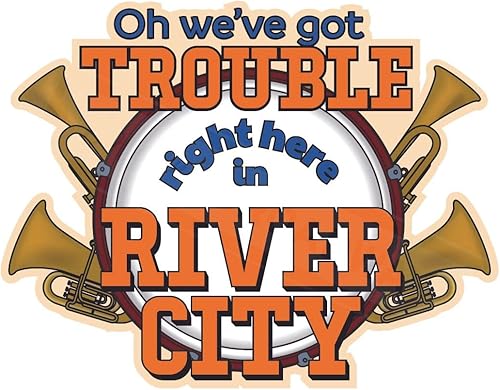 Miniatura 4 de Coloring Broadway - Calcomanías inspiradas en el hombre de la música (juego de 5) colección "Right Here in River City", mercancía musical de