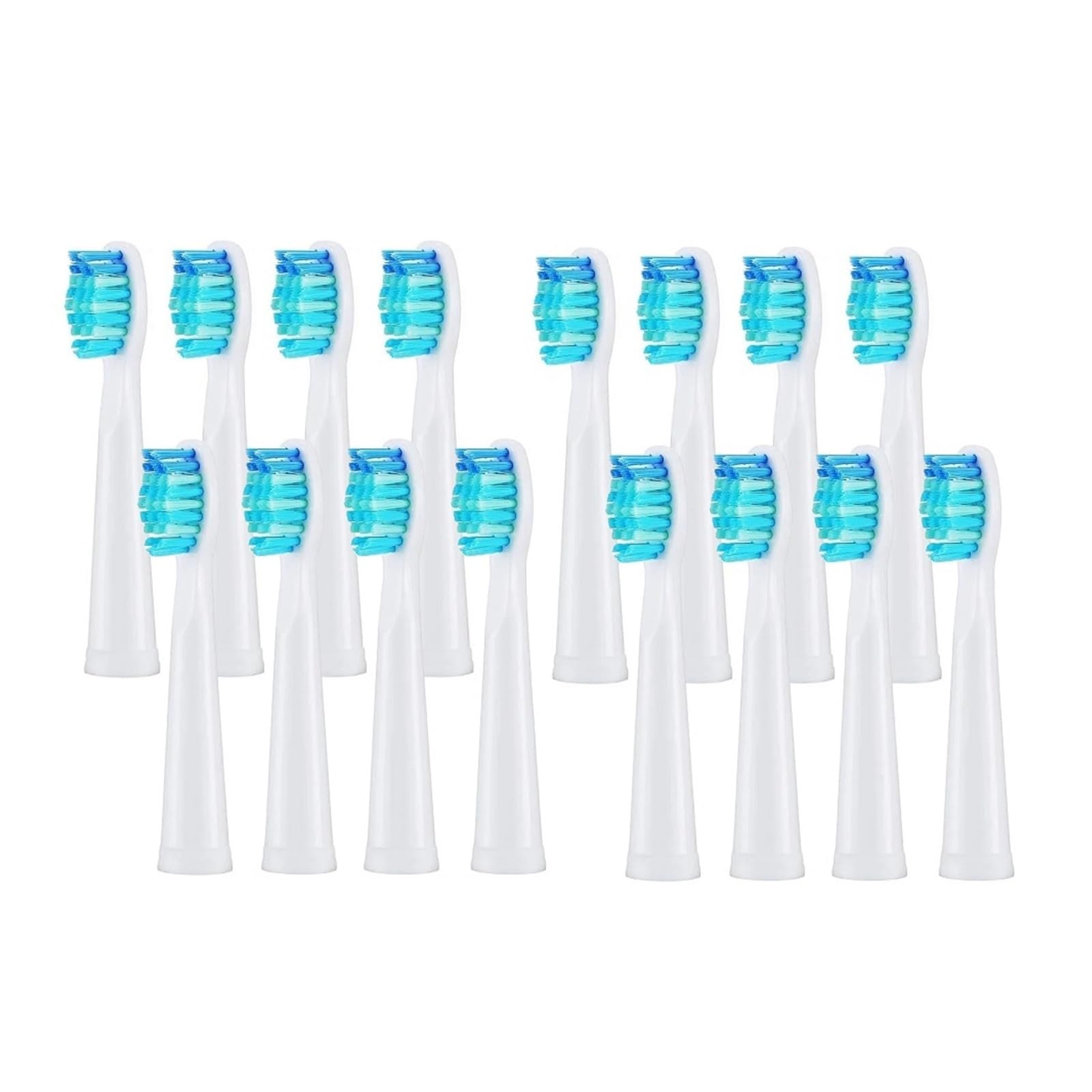 tianwandong 3/4/8/12/16 szt. Wymienne końcówki szczoteczki Elektryczna główka szczoteczki do zębów Dupont Bristle Brush Wymienne końcówki do czyszczenia zębów(16 Pcs white)