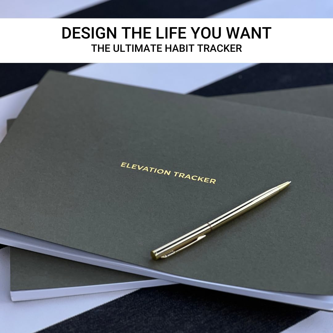 Elevation Habit Tracker & Goal Journal Undated A4 Planner for Habits, Productivity, Wellness & Self-Improvement Monthly Organizer & Notebook - Image 3