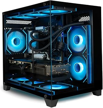 Panorama RTX 5070, 20-Core Ultra 7 265KF, 32GB DDR5 RAM, 1TB NVMe SSD, Liquid Cooled Gaming Desktop PC w/Windows 11 Pro, RGB Gamer Keyboard+Mouse, Internal Wi-Fi 6E, 3X DP & HDMI
