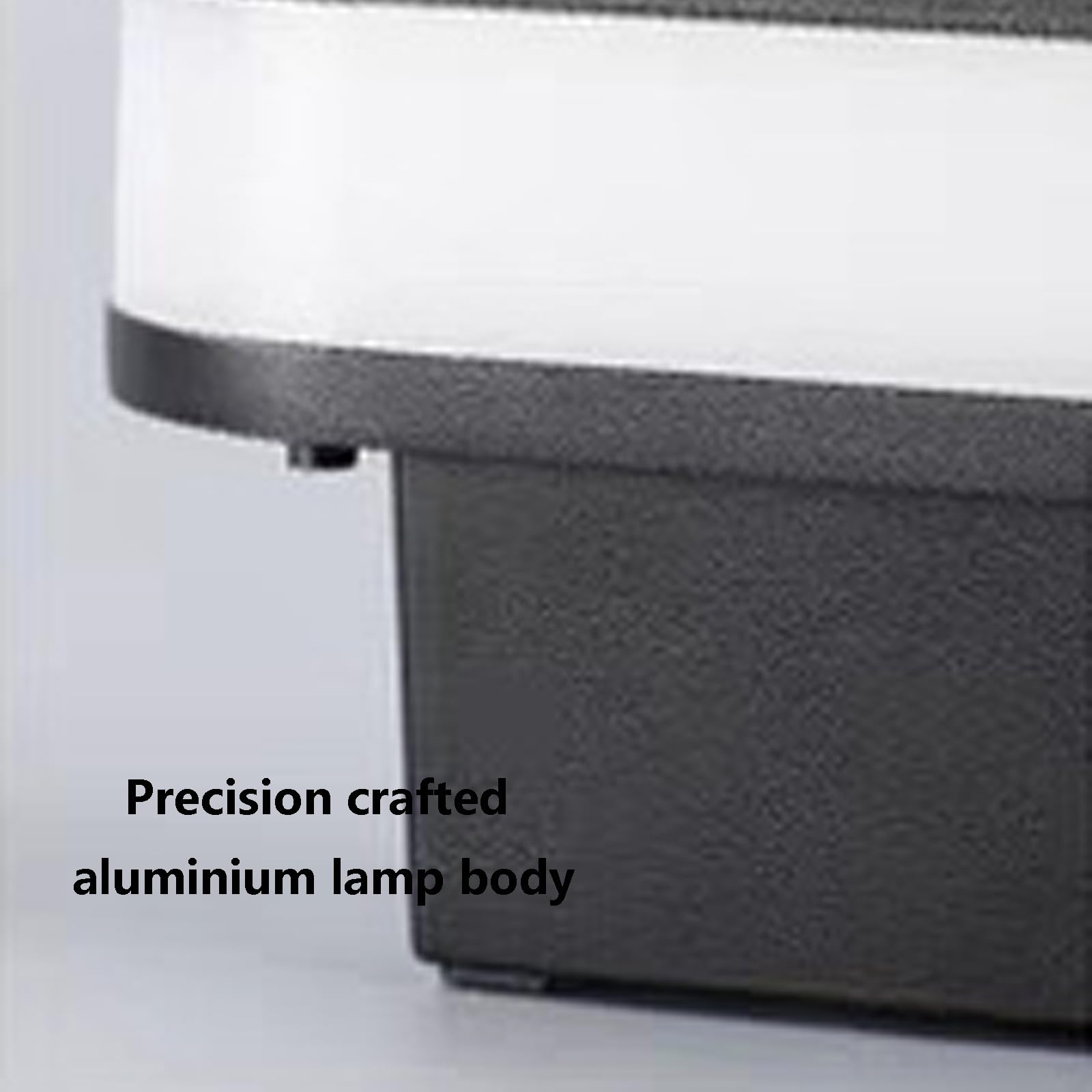 Lampa ścienna LED do użytku na zewnątrz/wewnątrz, IP65, wodoodporna, nowoczesna, dekoracyjna, z aluminium czarnego akrylu, na patio, do garażu (kwadratowy, ciepły, 18 cm)