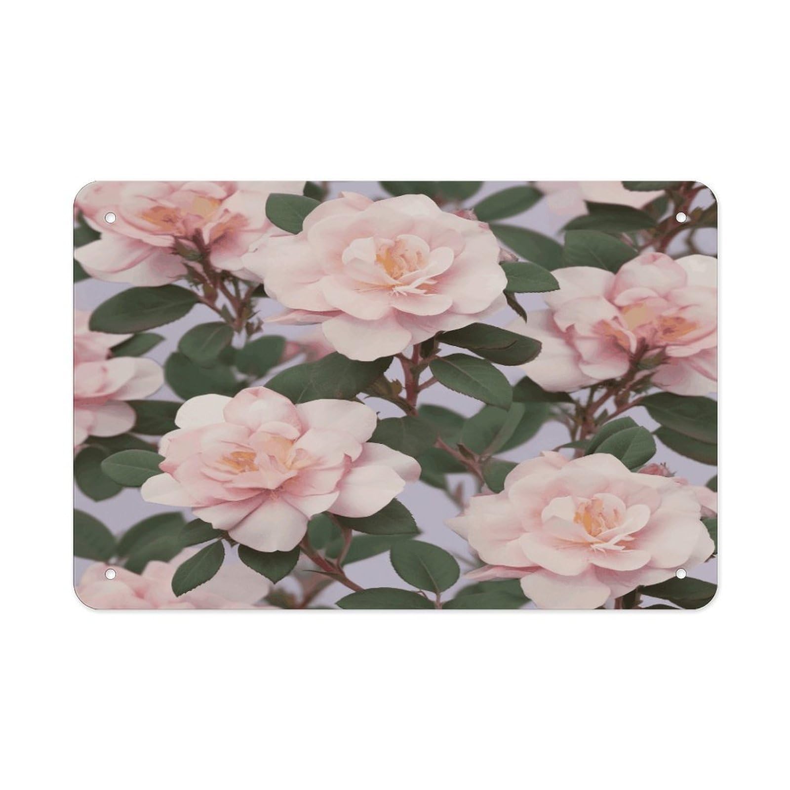 Fodpand Style Dusky Rose Wall Art Metal Signs Tin Sign
