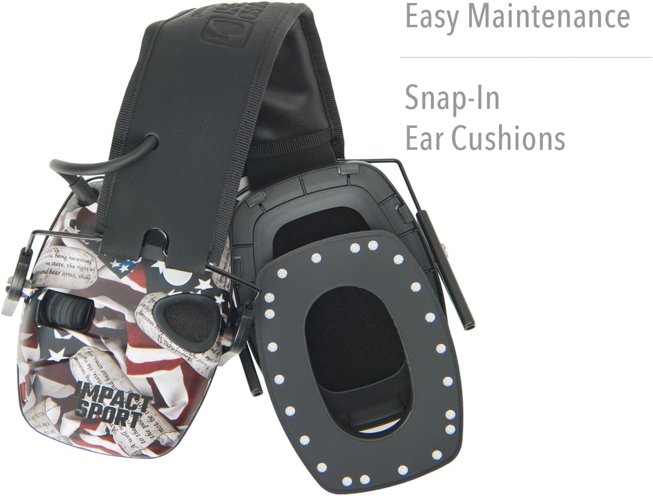 Howard Leight Impact Sport Bluetooth Shooting Earmuff, Black, 21dB Noise Attenuation, Unisex-Youth/Adults - Image 6