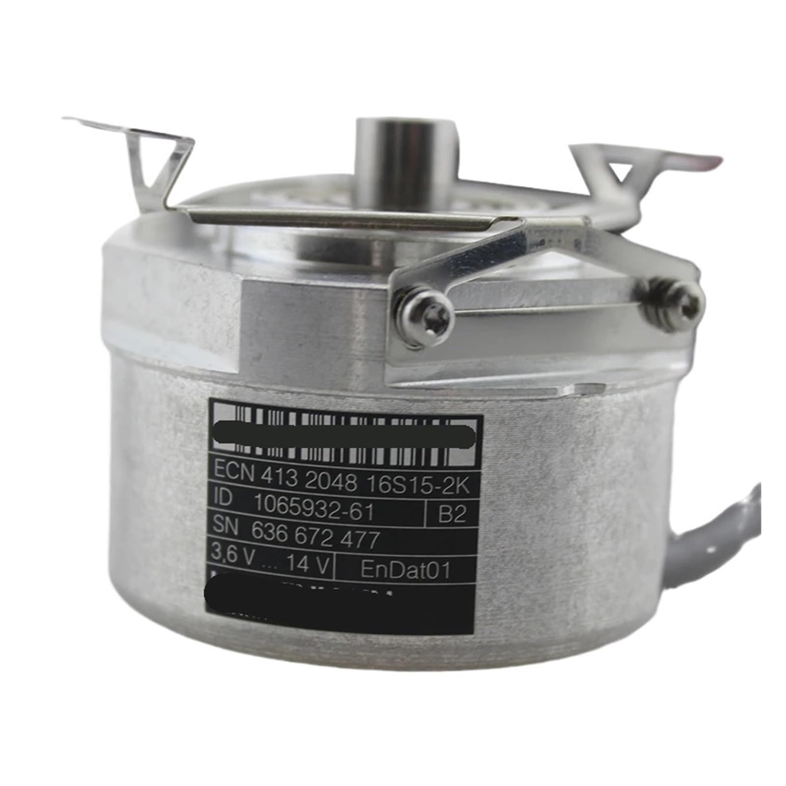 EQBVZZRD ECN 413 2048 16S15-2K Absolute Taper Shaft Encoder, top-down view