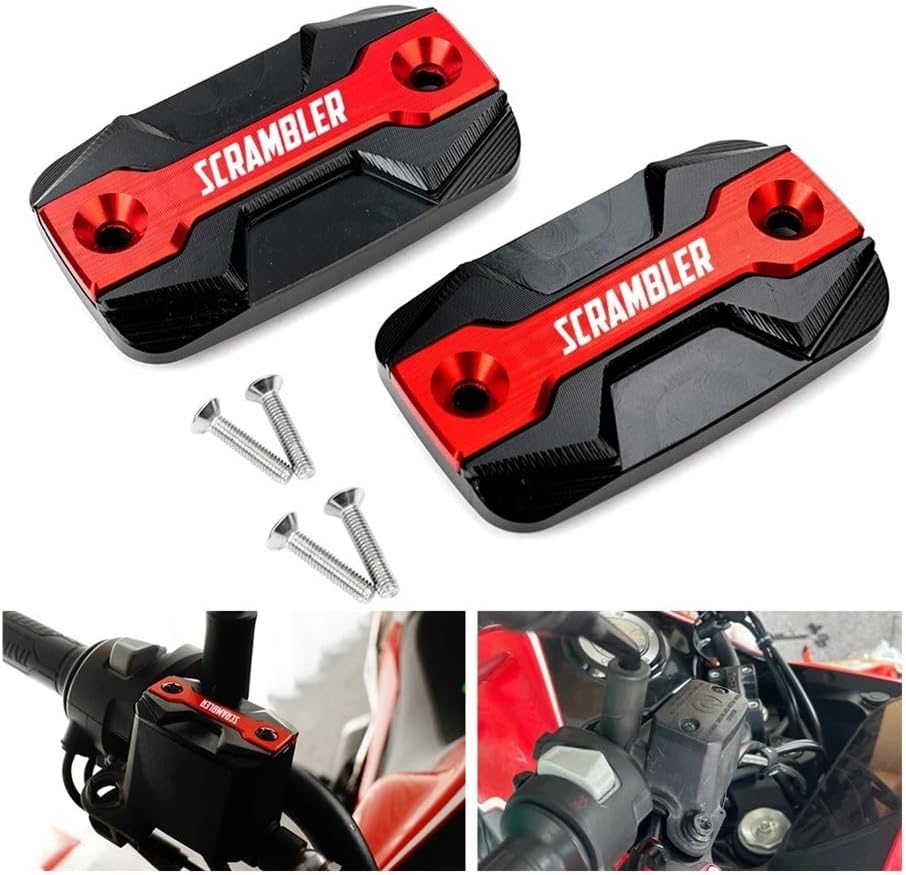 Fluid Reservoir Cap for Scrambler 1100 Icon Dark Desert Sled 400 800 Motorcycle CNC Front Brake Fluid Reservoir Cover Brake Fluid Reservoir Cover