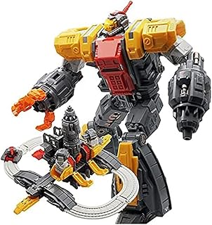 HQSGdmn Transformers Toys Cybertron Age of Titans War; Deluxe Fortress S-29 Omega Supreme Action Figure Toy Transforming Robot Game - Height 23cm