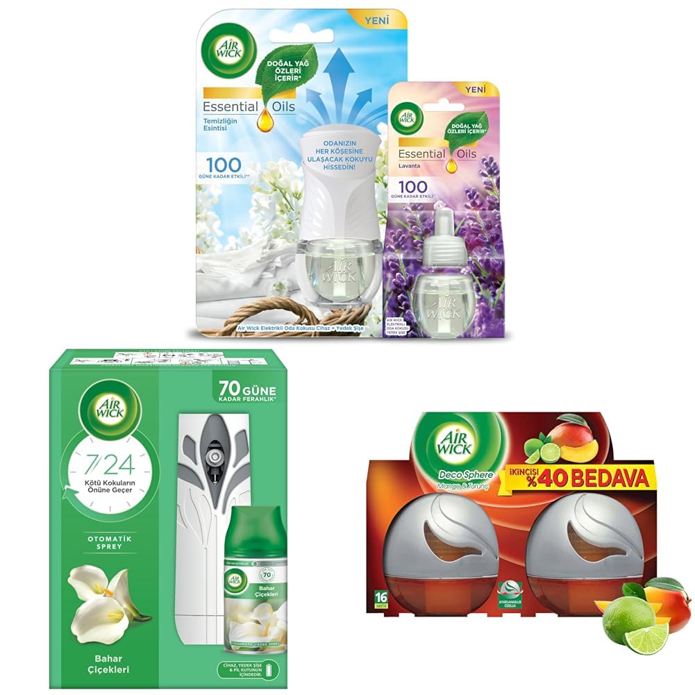 Air Wick Ev Kokulandırma Seti (Elektrikli + Otomatik + Deco)