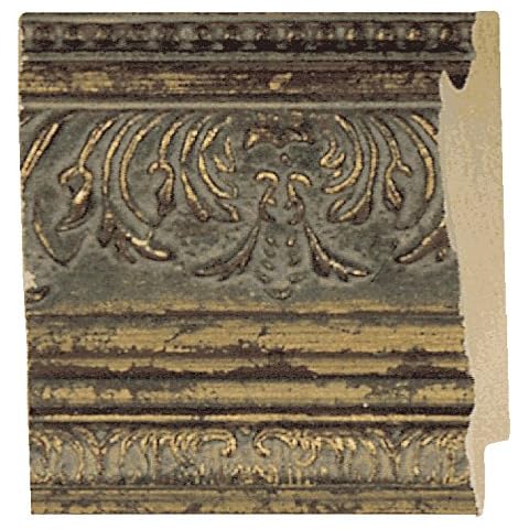 CountryArtHouse Picture Frame Moulding (Wood) 100ft bundle - Ornate Antique Gold Finish - 2.375" width - 1/2" rabbet depth Cover