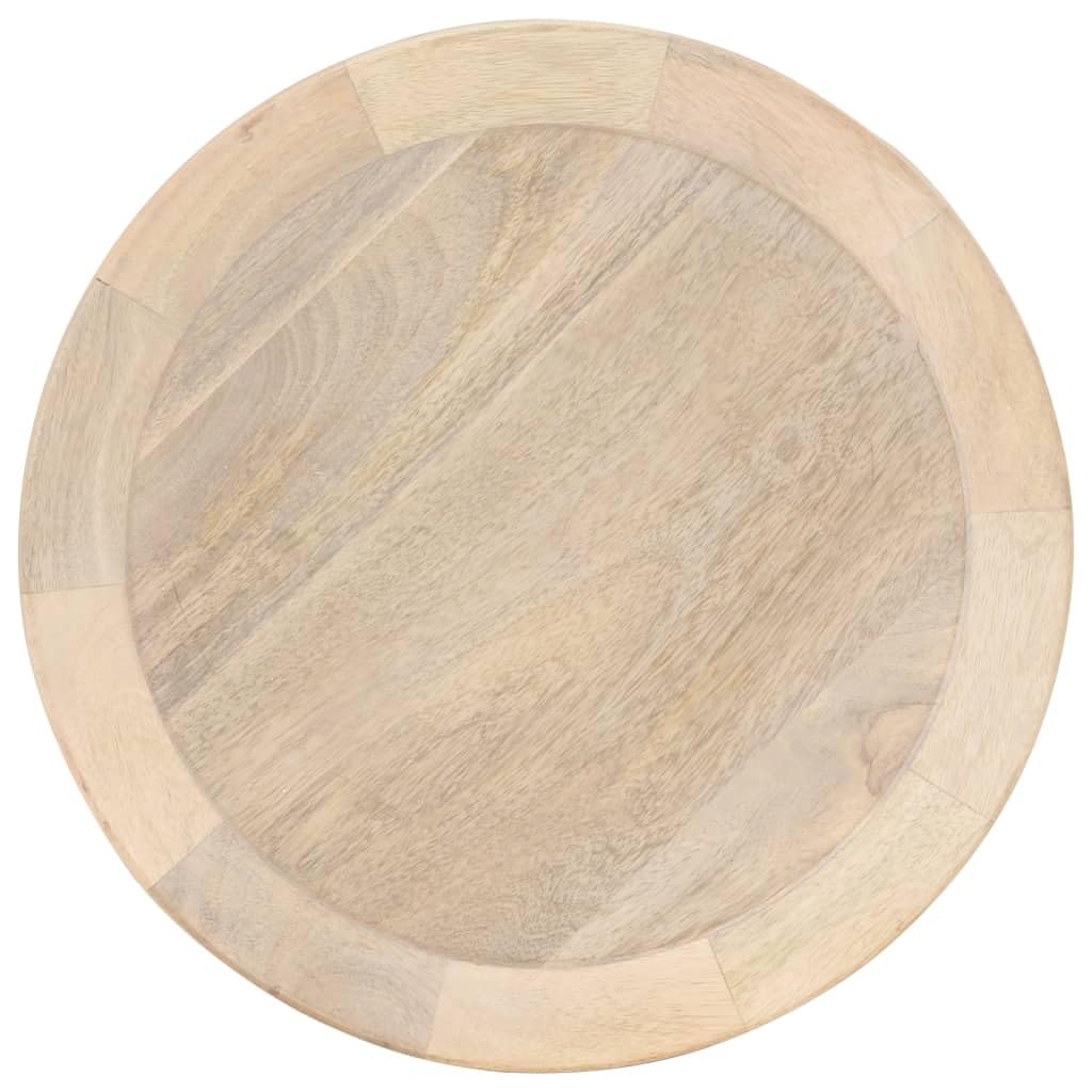 Tavolino Ø 40 x 45 cm in legno massiccio di mango vintage