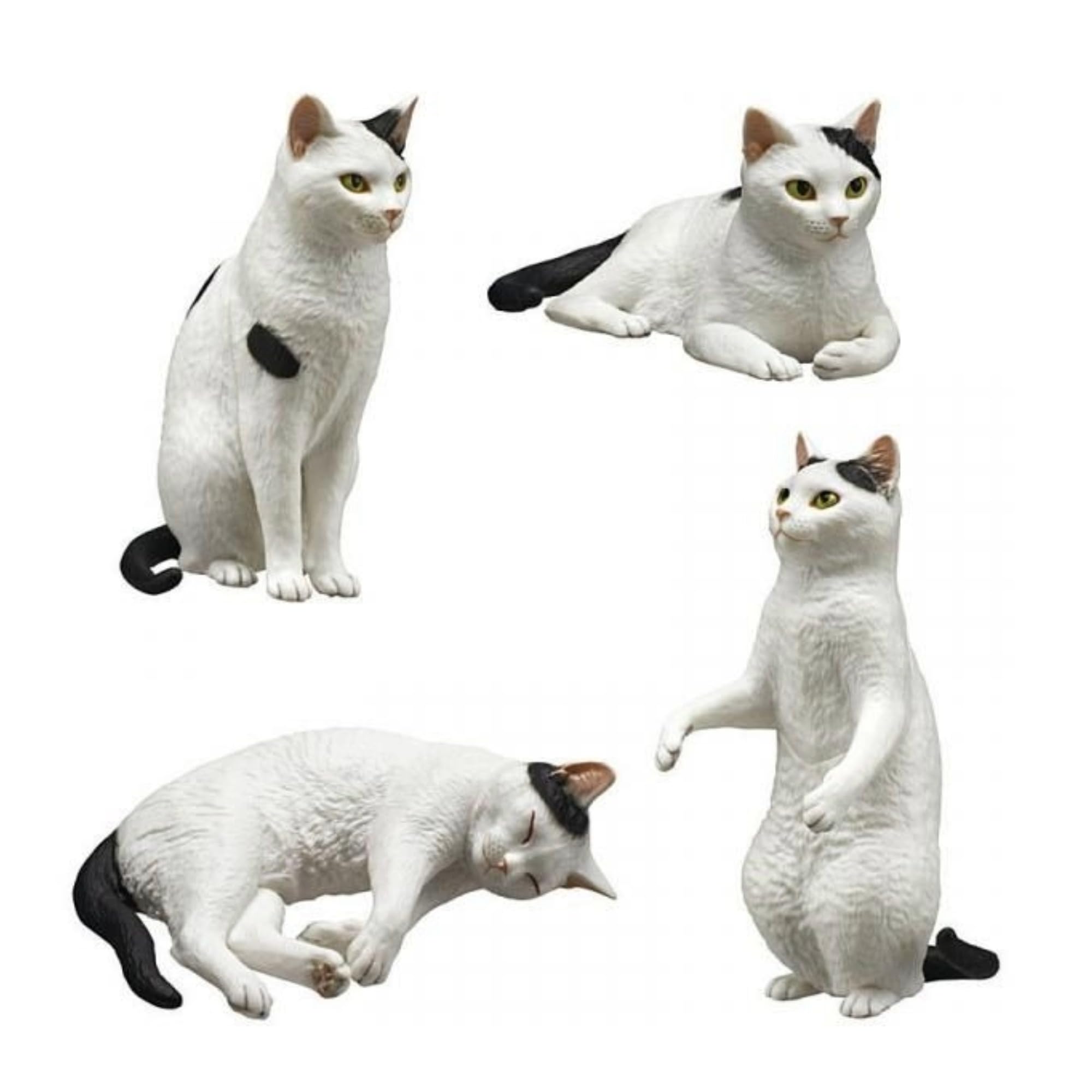 奇譚クラブ ART IN THE POCKET 森口修の猫 フィギュアマスコット3 × 全4種セット フルコンプ ガチャガチャ カプセルトイ