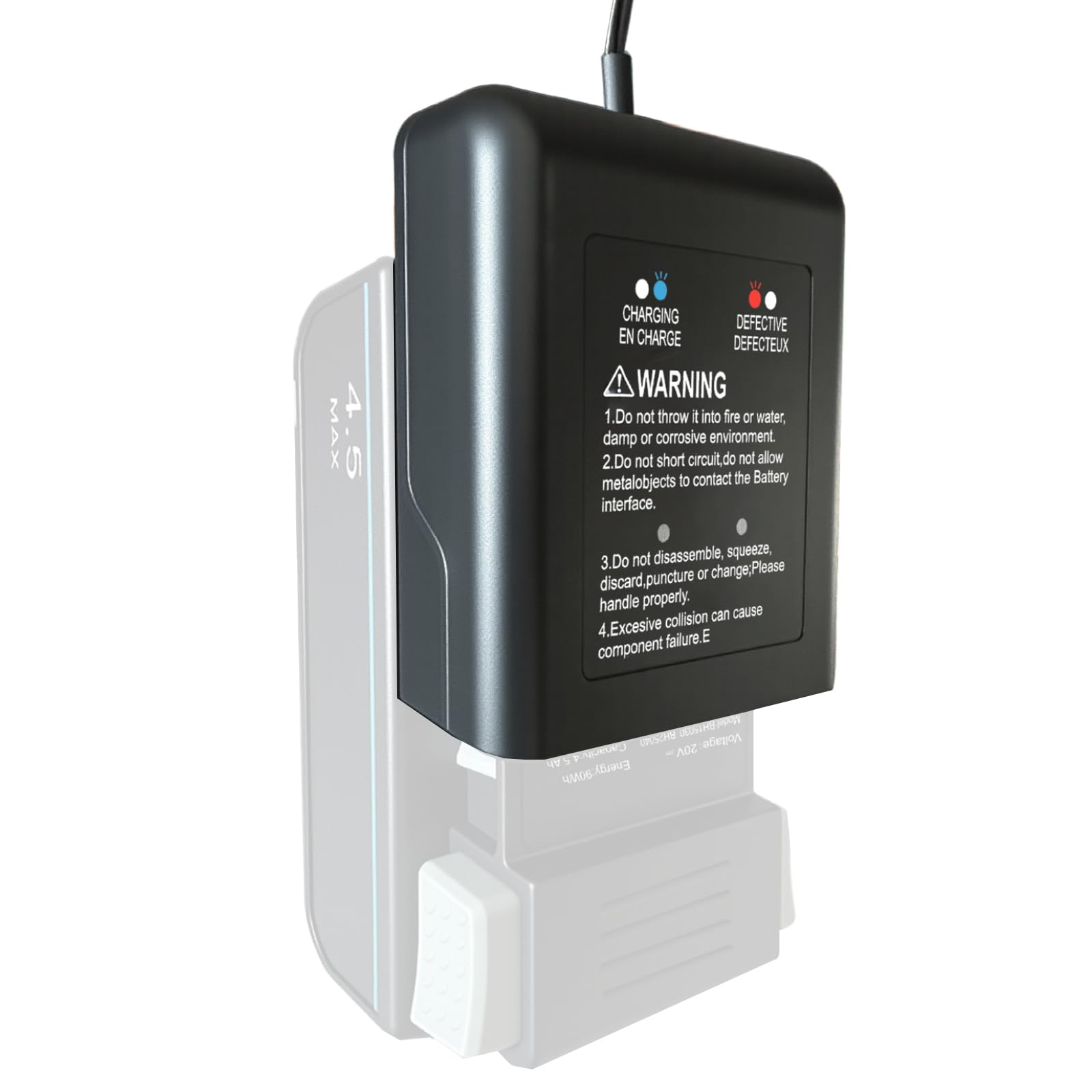 Charger for All Hoover ONEPWR Lithium Ion Battery with LED Flashing Indicator Lights,Suitable for Model BH15030 BH25030 BH25040 BH15260PC Series Battery