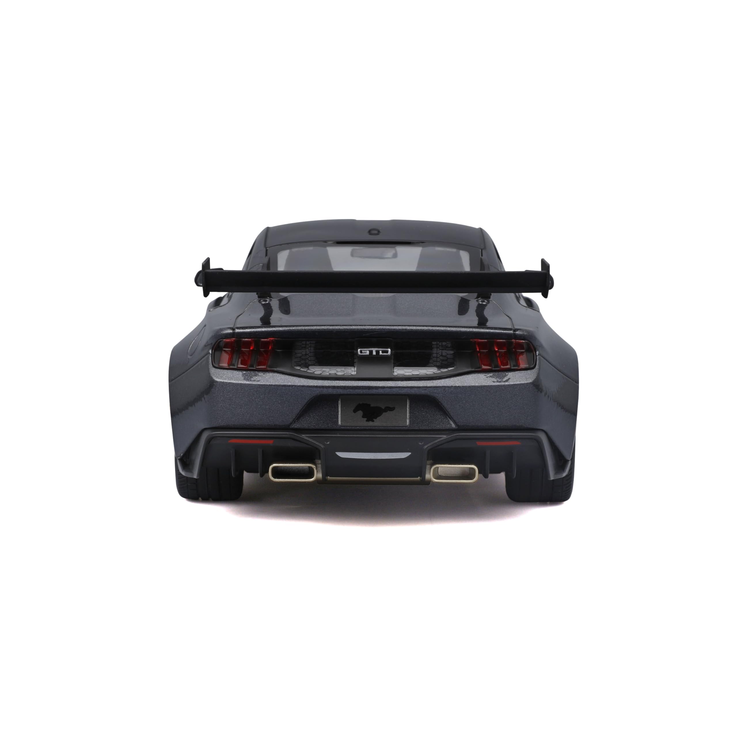 MAISTO Ford Mustang GTD, Special Edition 2025, metaliczny szary – model samochodu 1:18, wierny samochód kolekcjonerski, zabawkowy samochód z ruchomymi drzwiami, bagażnikiem i maską, od 3 lat (531468G)