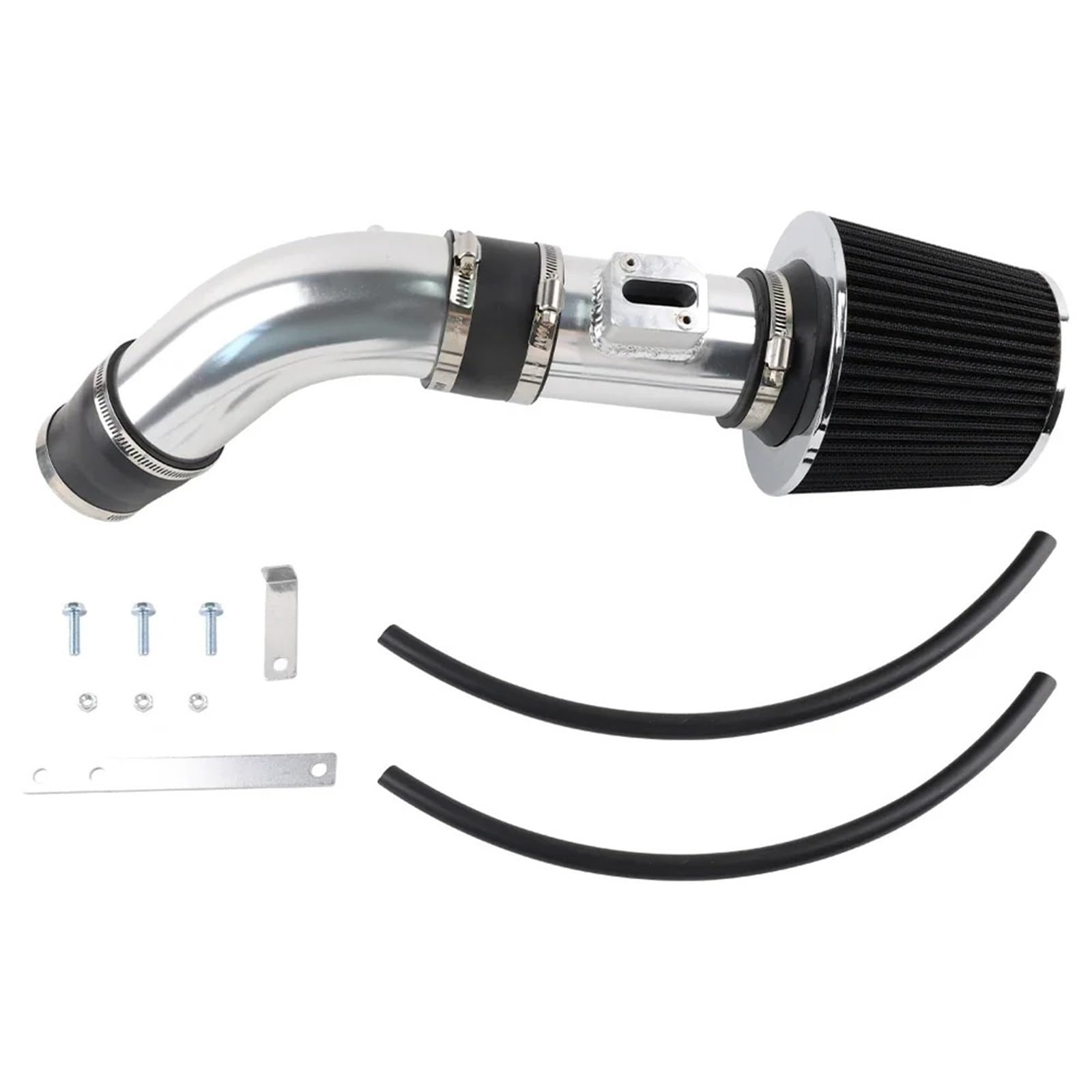 Cold Air Intake For 04-07 For Accord DX/LX/EX/SE 2.4L L4 Installation DIY ALUMINUM Short Ram Air Intake Kit & Filter Replacement(BLACK)