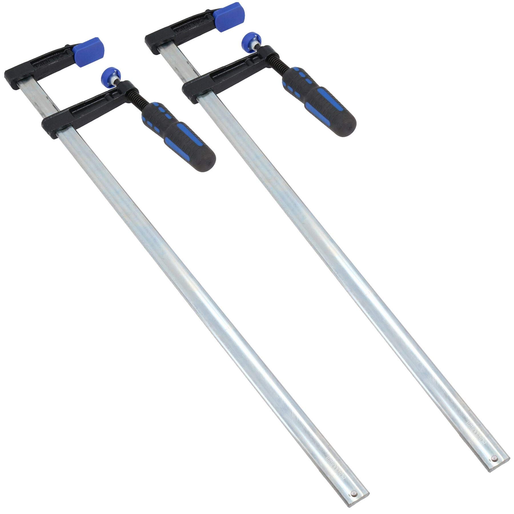 Morsetto a F scorrevole, profilo a morsetto, fissaggio 600 mm x 80 mm, 2 pezzi