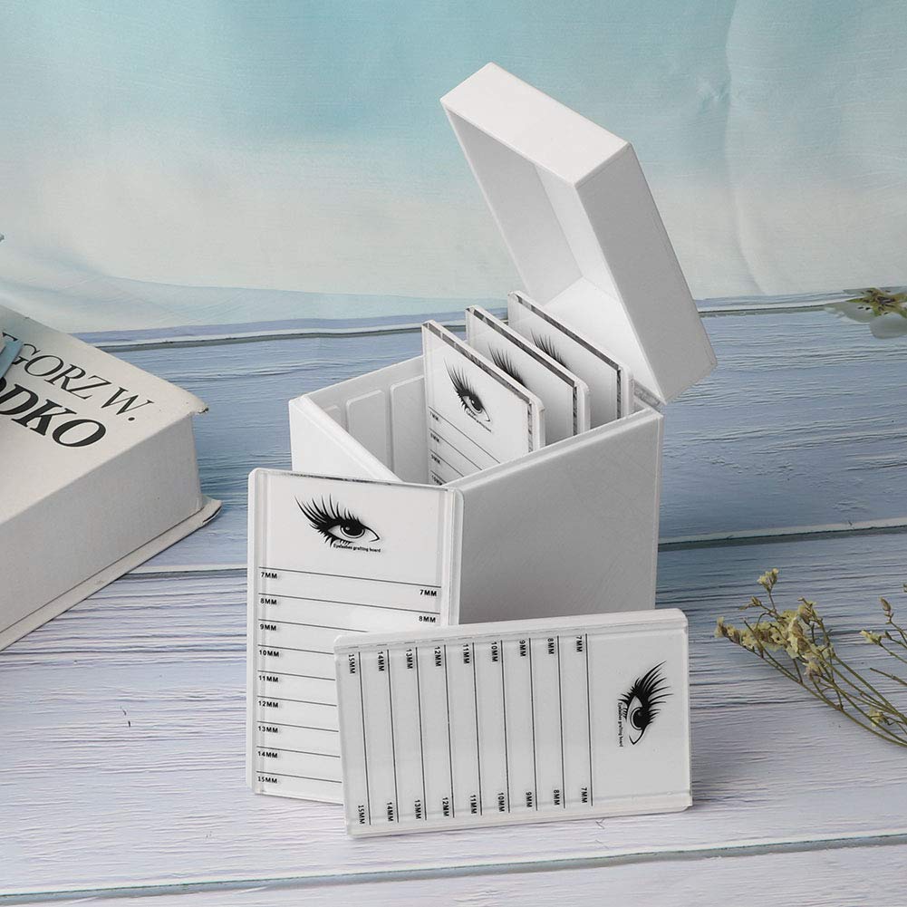 EMUKOEP Wimpern-Organizer 5 Ebenen, Transparente Acryl Aufbewahrungsbox für Künstliche Wimpern Wimpernverlängerungen Staubdichte Vitrine für Make-up Studio (17 x 14 x 11 cm)