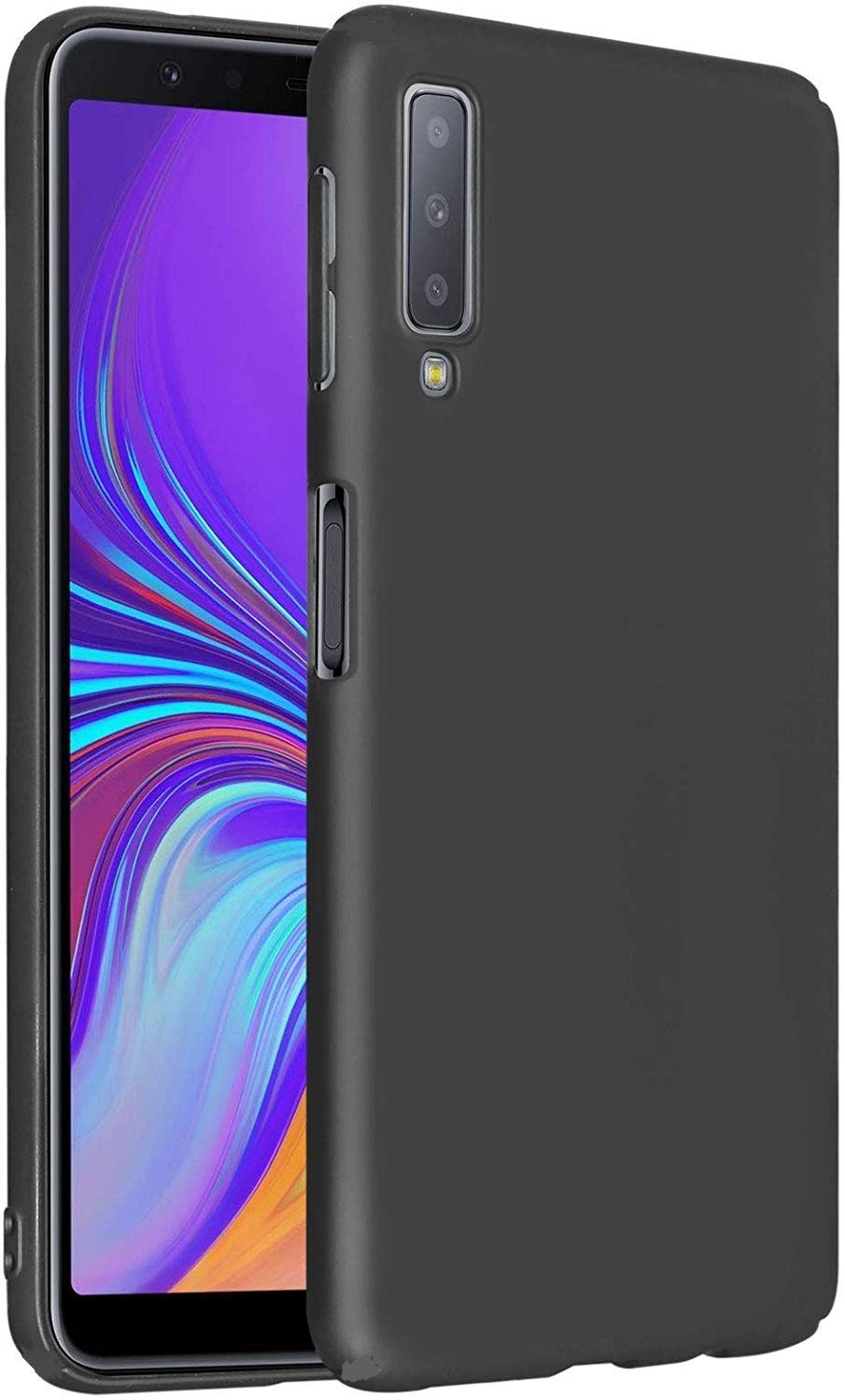 COVERBLACK Silicone Rubber Back Cover for Samsung Galaxy A7 - SM-A750F - Black (B09NDLJ633) Amazon Price History, Amazon Price Tracker