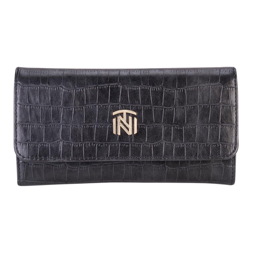 Amelia Trifold Women Wallet PU Leather Clutch Female Cellphone Bag Girl Card Holder (Grey)-image-11