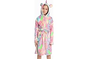 Glow in the Dark Unicorn Robe for Girls 4-6