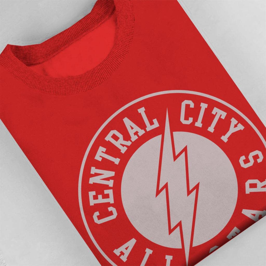All+Every Bluza damska z logo Flash Central City All Stars Lightning, Czerwony, XXL