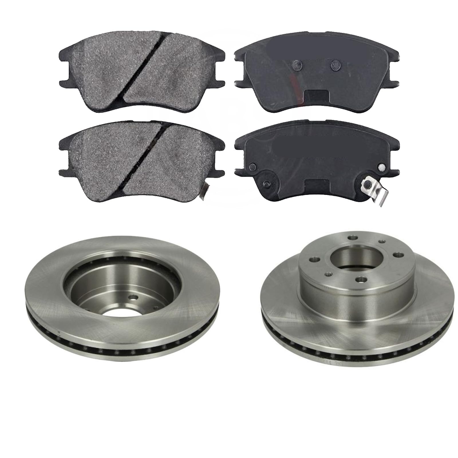 KIT FRENI ANTERIORI compatibile con HYUNDAI ATOS (MX) - DISCHI + PASTIGLIE OEM: FDB1950 | 17576 |SOSTITUZIONE DIRETTA|BASSA POLVERE|SILENZIOSO