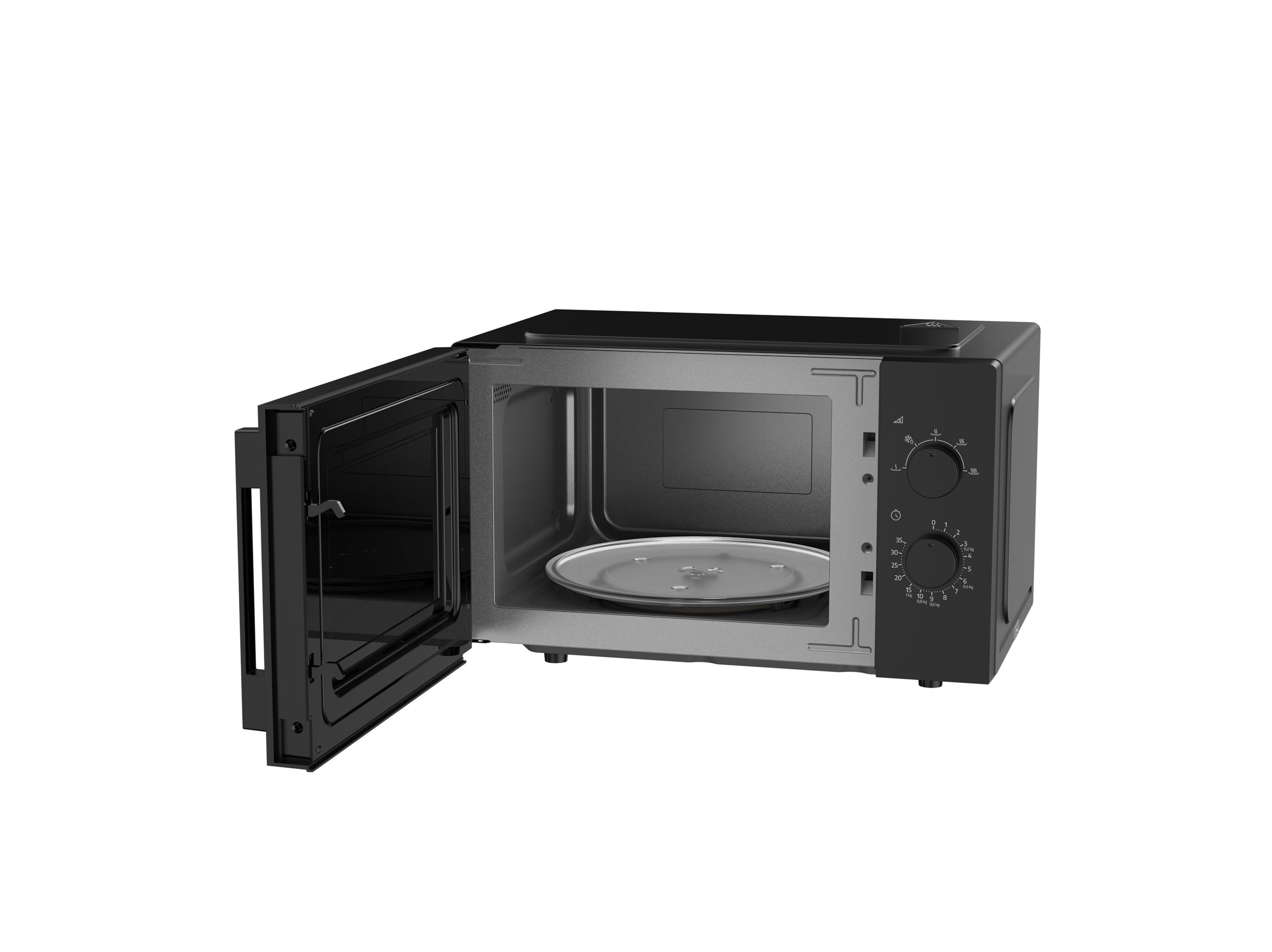 Beko - MOC20100B2 Mikrowelle, 5 Leistungsstufen, 20 Liter, 700 W, freistehend, Timer 35 min - Schwarz