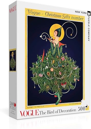 Miniatura 7 de New York Puzzle Company - Vogue Magazine Cherry Blossoms - Rompecabezas de 1000 piezas para noches de juego familiares por Helen Dryden Flores