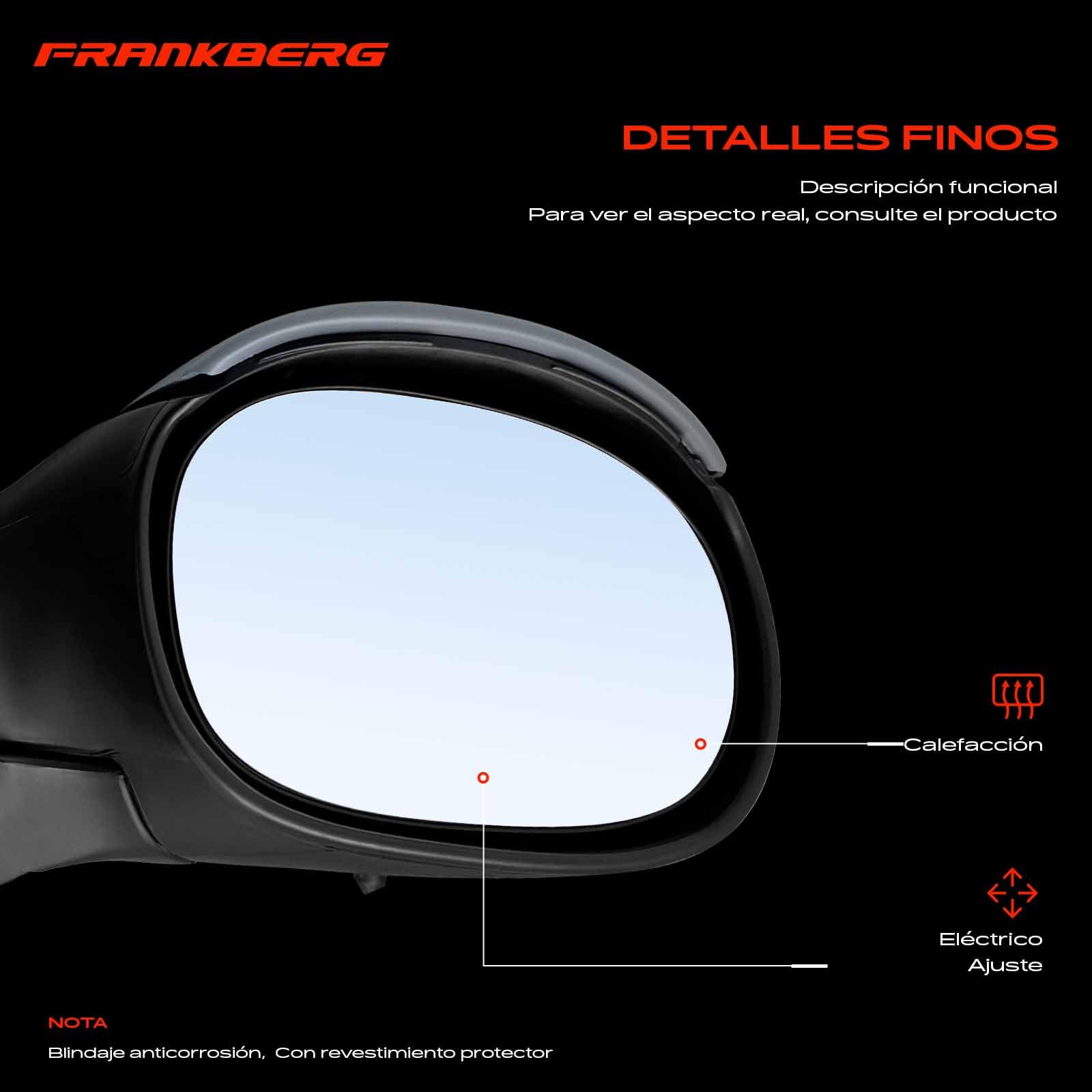 Frankberg Espejo retrovisor lateral derecho del pasajero 8149JW