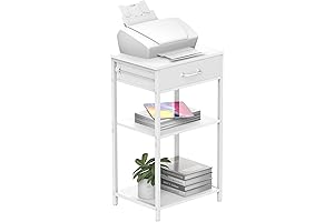 NOVIMANGO White Printer Stand