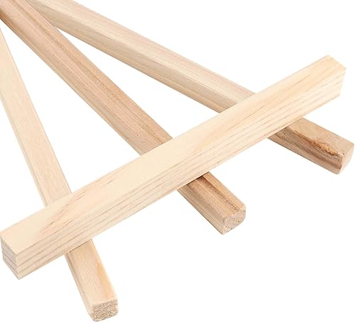 Vista 5 de JAPCHET Paquete de 20 caballetes de madera de 9.4 pulgadas, pequeños caballetes de madera ajustables para pintar, exhibir y decorar el hogar