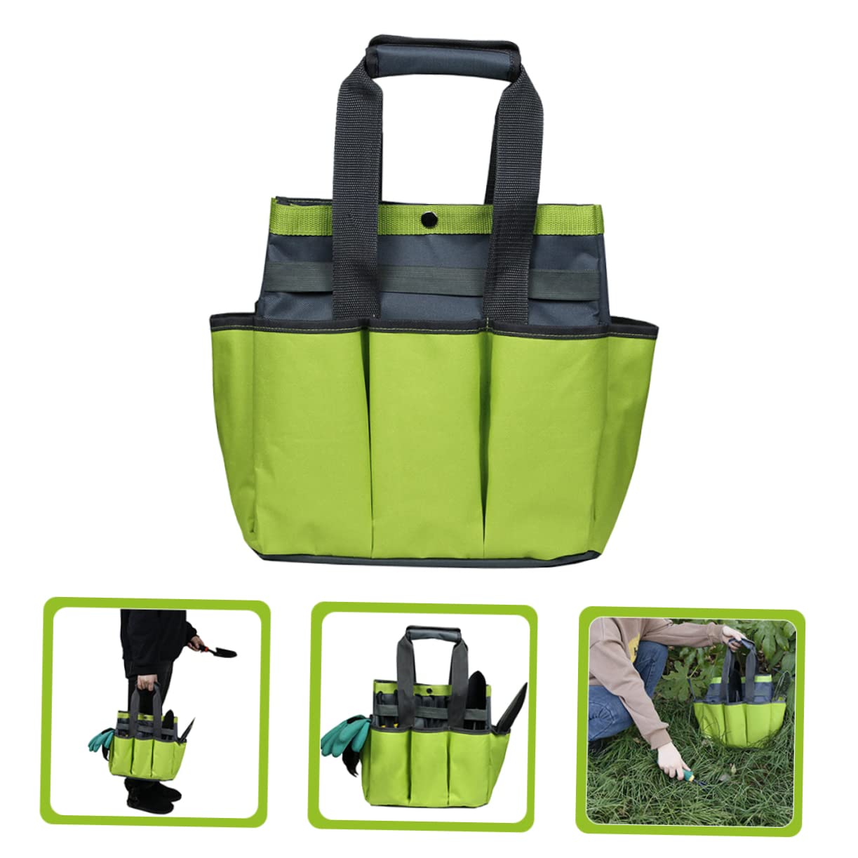 Homoyoyo Caja De Herramientas Bolsa De Jardín Bolsa De Jardinería Bolsos De Mujer Para El Trabajo Bolsos De Mano De Las Mujeres Múltiples Bolsillos Portaherramientas Tela Oxford Hombre