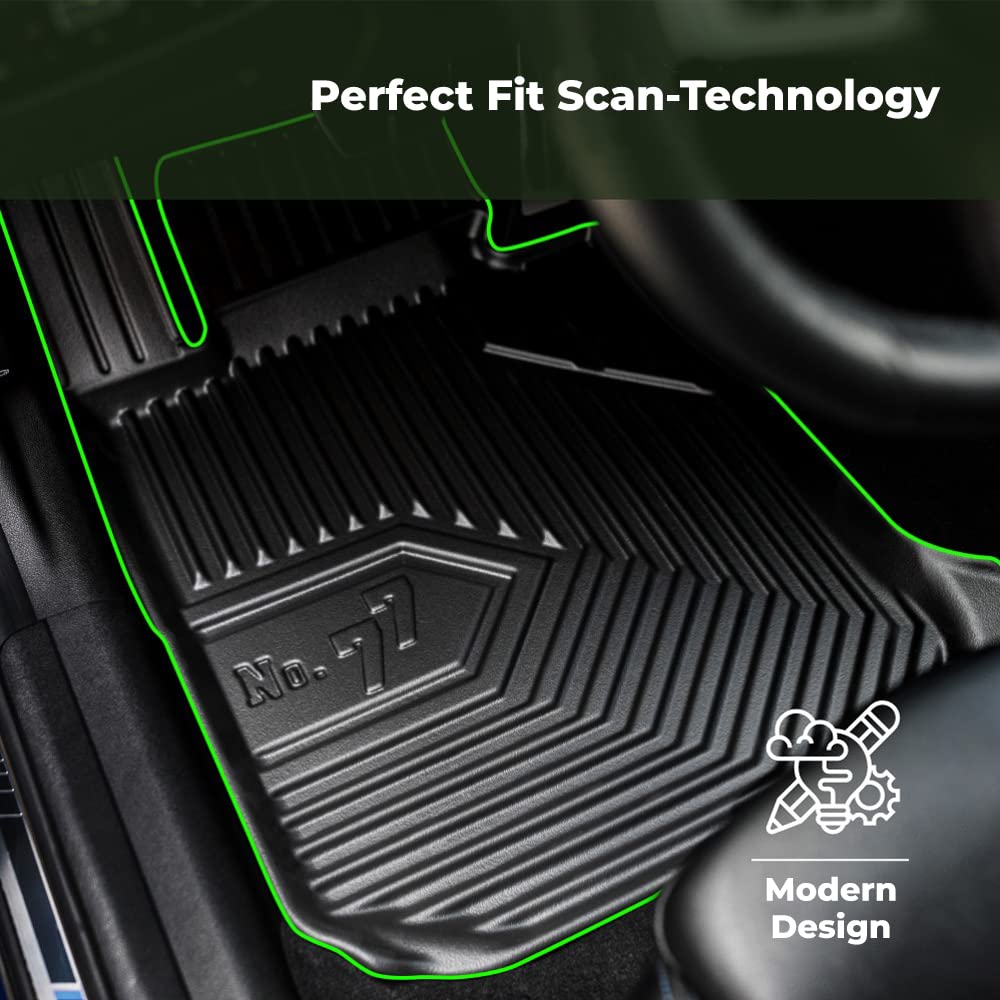 Tappetini Auto In Gomma Per Toyota Prius IV (2015+) - Set 4 Pezzi Impermeabili E Antiscivolo - Foto 6