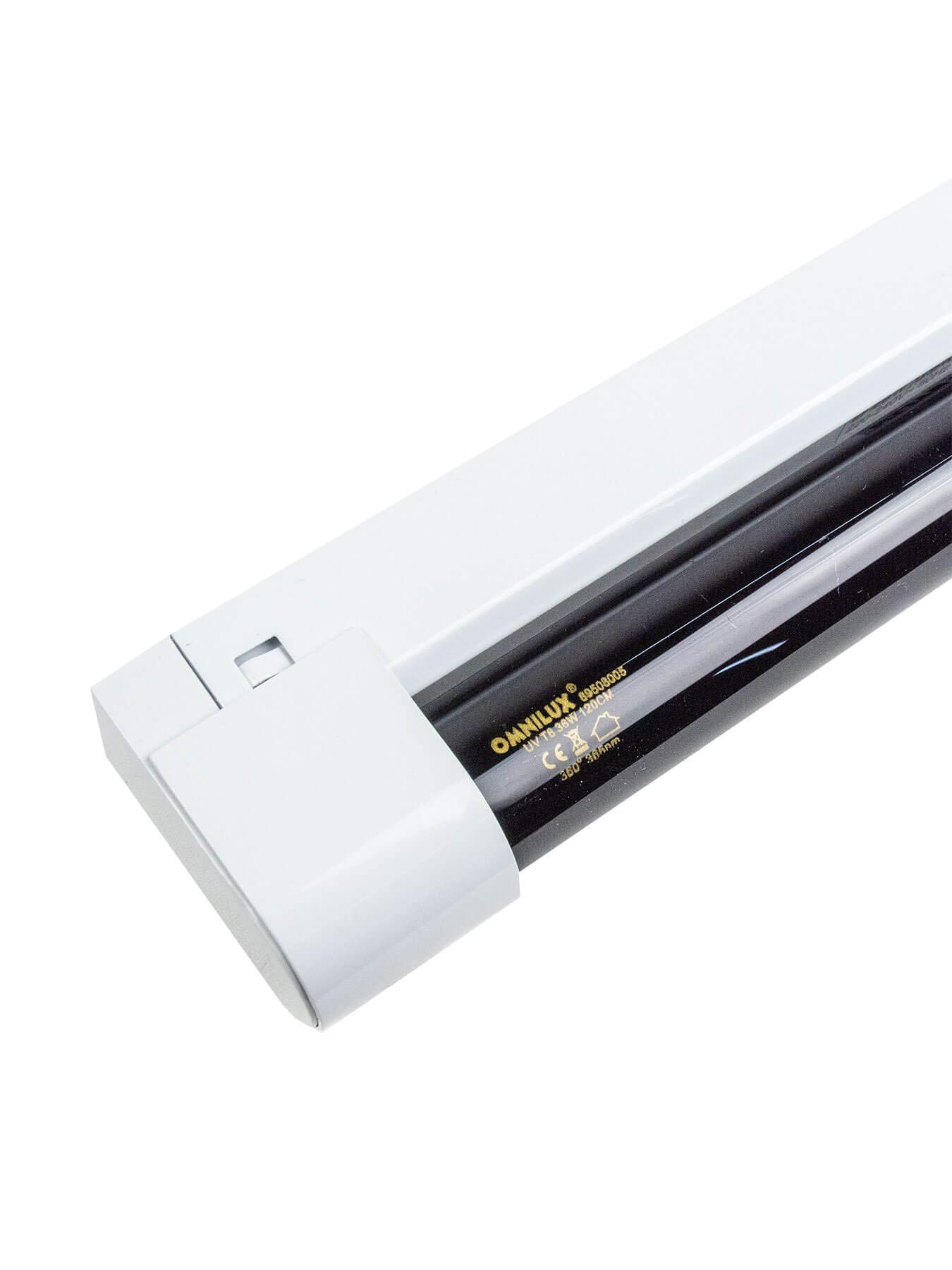 PSYWORK Schwarzlicht Komplettset Eco 120cm 36W mit weißer Fassung