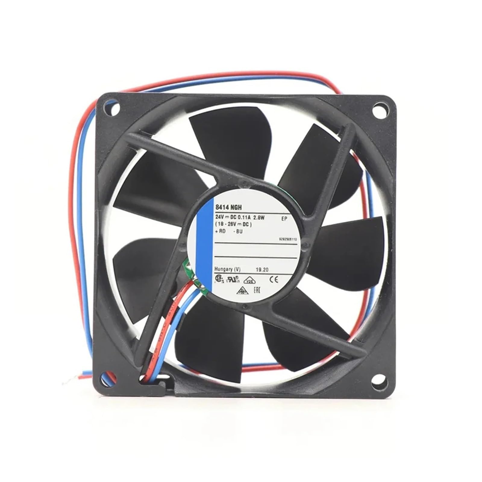 80*80*25mm 24VDC 2.8W 8414NGH radiator Axial Silent Cooling Fan
