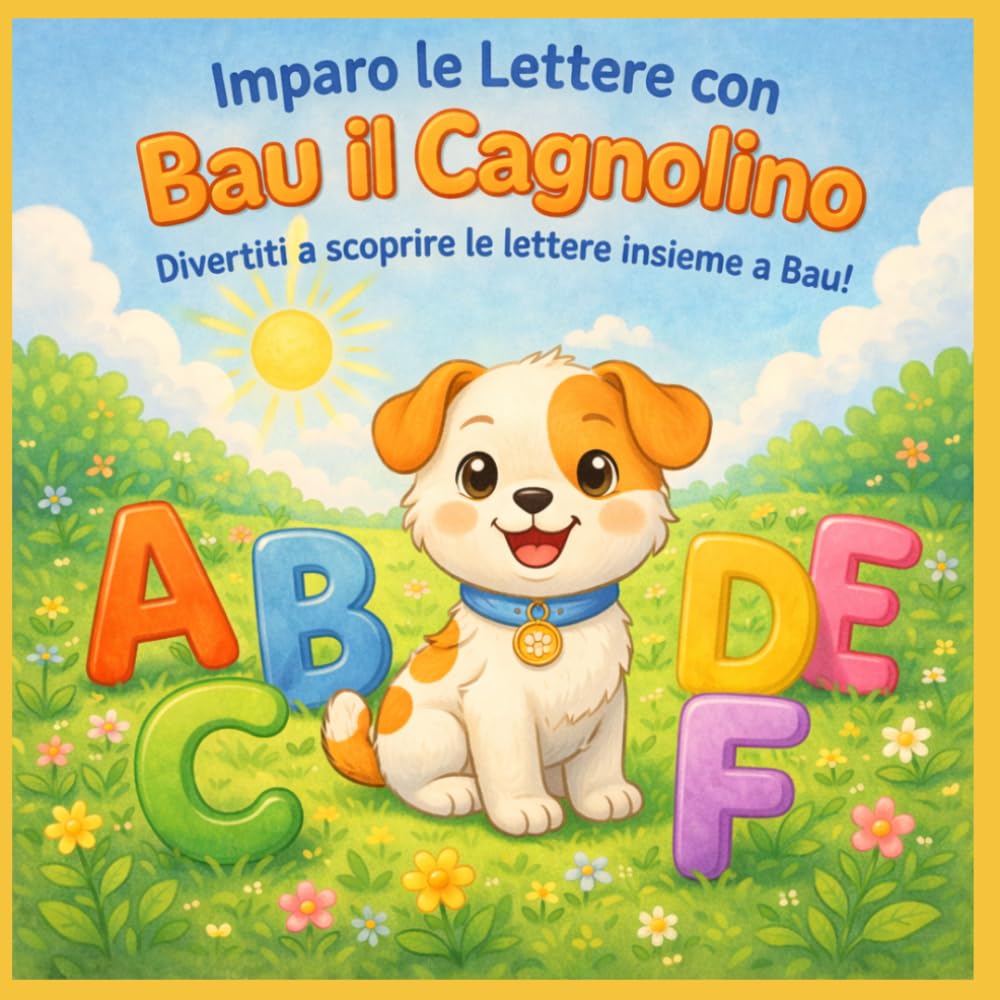 2. Imparo le Lettere con Bau il Cagnolino (Le Piccole Avventure da Colorare)