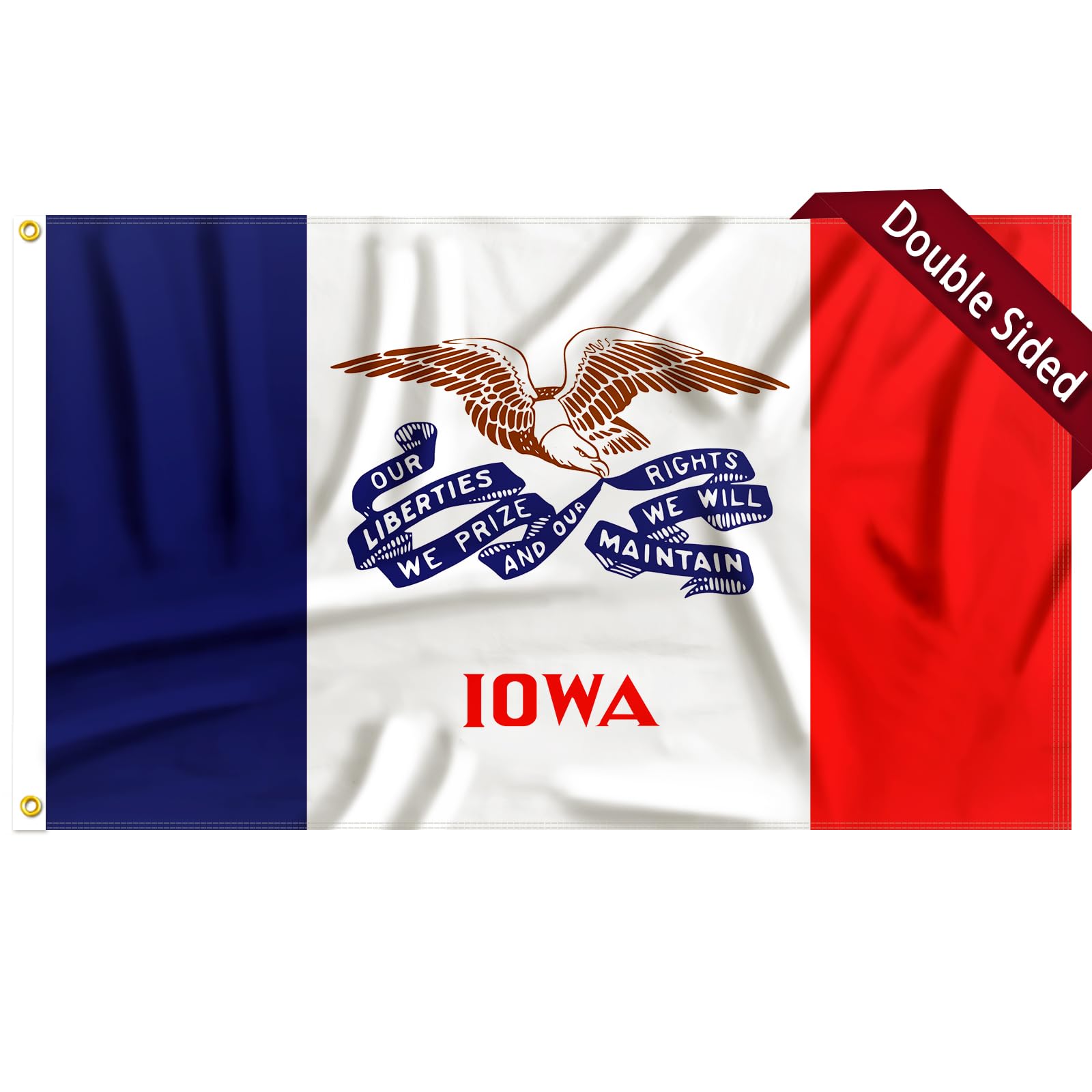 FLAGWIN Idaho Flag 3x5 FT - 3 Ply Double Sided Polyester Idaho State Flag with Brass Grommets - Vivid Color and Fade Proof State of Idaho Flag 3x5 Outdoor