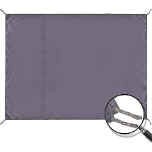 REDCAMP Large Waterproof Camping Tarp Lightweight Multifunctional Insulated Tent for Footprint Camping Hiking Backpacking Grey 106"x83"