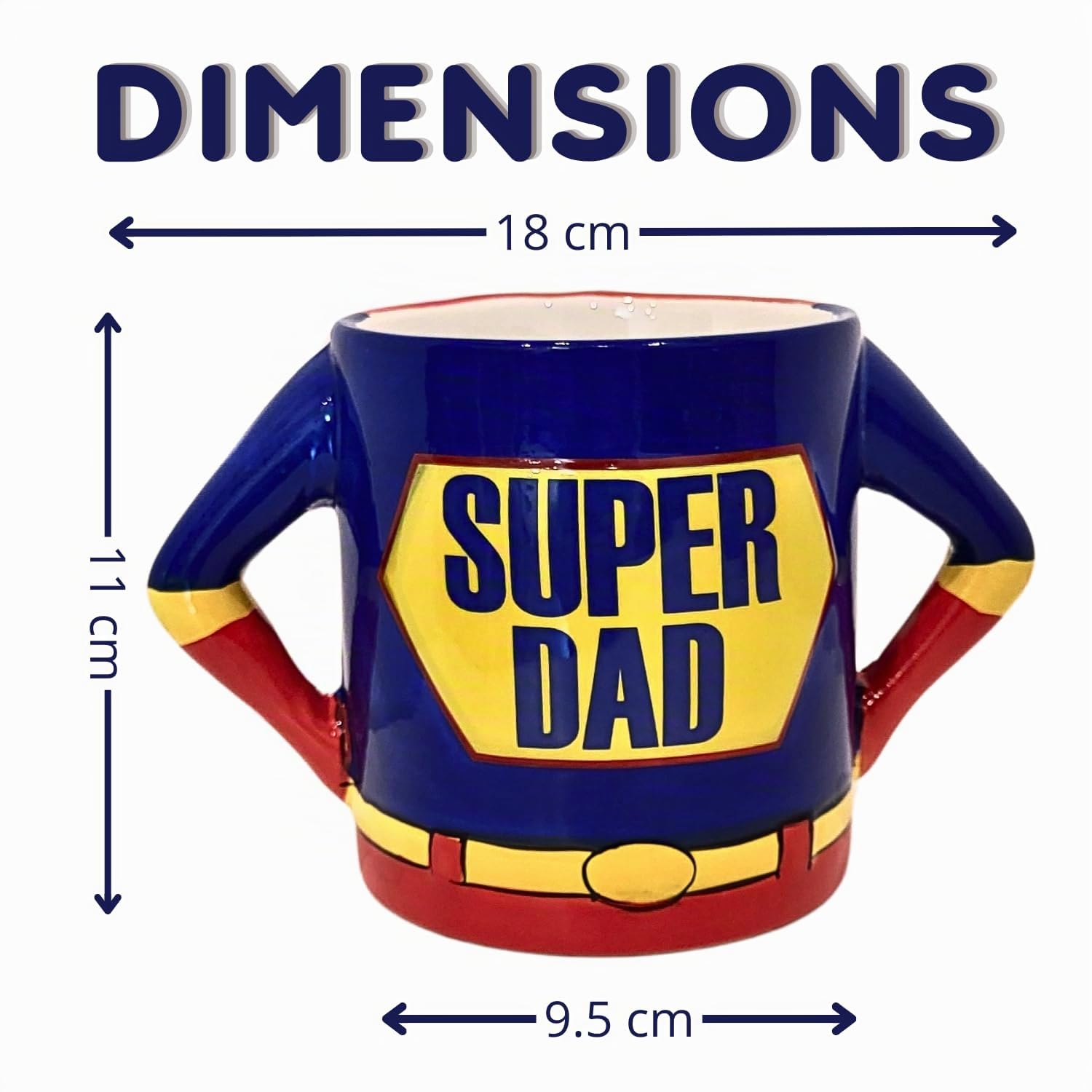 CÉLÉBRATIONS - Méga Tasse Super Dad et 25 Chocolats - Fête des Pères | Méga Tasse "Super DAD" Garnie de 25 Chocolats Célébrations - SNICKERS, TWIX, MARS, MALTESERS, BOUNTY, GALAXY, Milky WAY